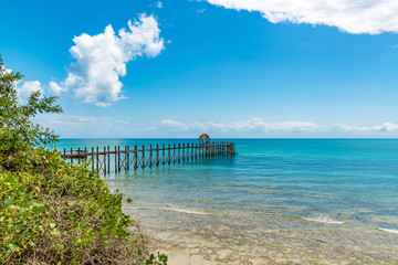Fototapeta premium Zanzibar Coast Landscape in Tanzania. Zanzibar is a semi-autonomous region of Tanzania in East Africa.