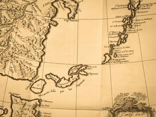 古地図　千島列島