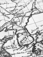 古地図　朝鮮半島