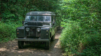 4x4 vehicle in the middle of the forest © sahabatransel