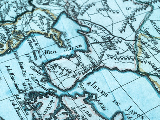 古地図　朝鮮半島