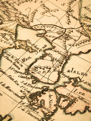 古地図　朝鮮半島