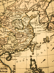 Fototapeta na wymiar 古地図　東アジア