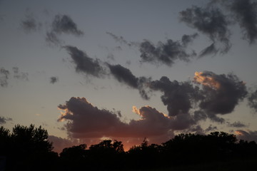 Sunset in the road...