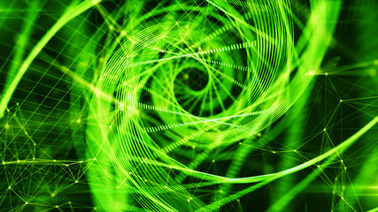 Naklejka premium DNA helix molecule from stem cell chromosome bio tech genetic engineering 