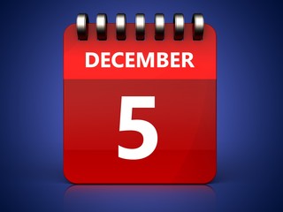 3d 5 december calendar