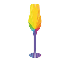 cup multicolored abstract icon