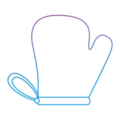 kitchen glove isolated icon vector illustration design