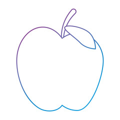 apple fresh fruit icon vector illustration design