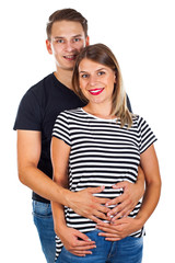 Fototapeta premium Young couple expecting a baby