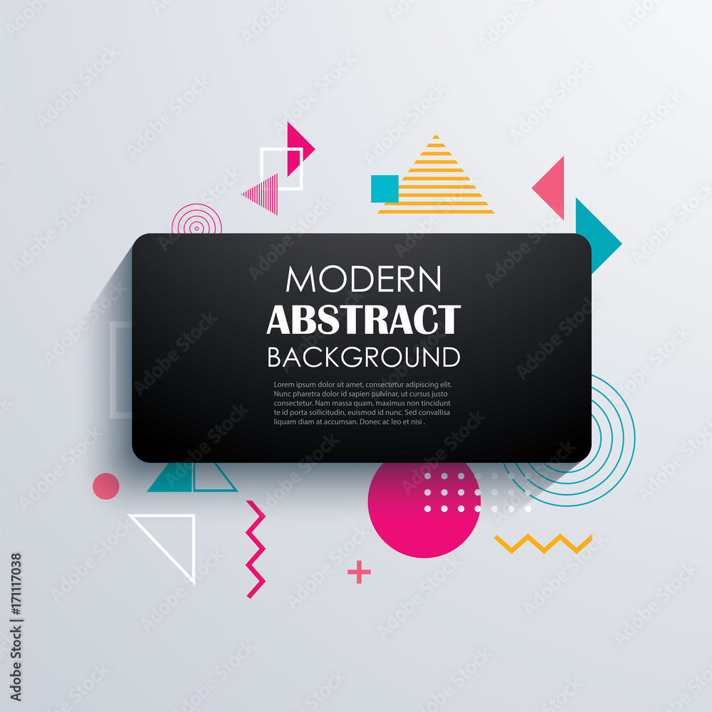 Poster abstract rectangle geometric pattern design and background. use for modern design, cover, template, 