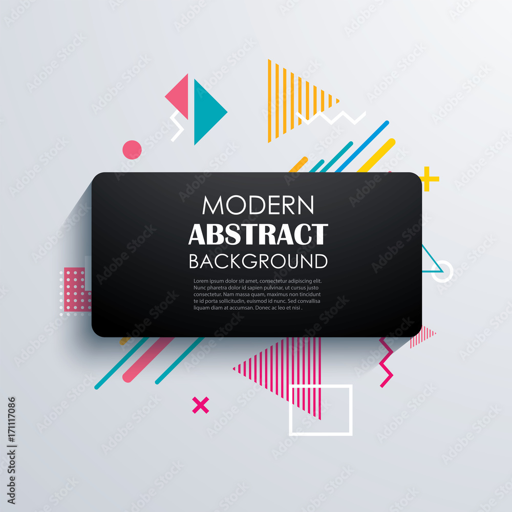 Poster abstract rectangle geometric pattern design and background. use for modern design, cover, template, 