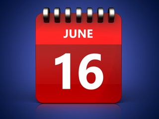 3d 16 june calendar