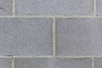 Clean and straight cinder block wall background texture closeup