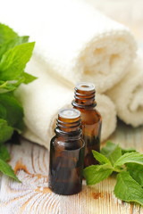 Essential aroma oil with mint