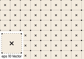 Retro pattern of geometric shapes
