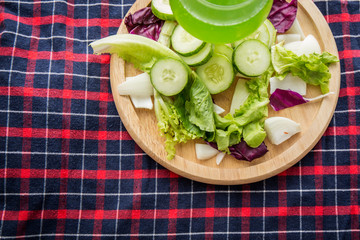 Healthy food eating for diet fresh organic.