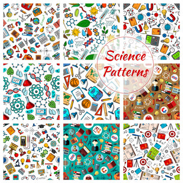Science seamless patterns for education design