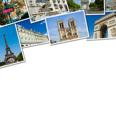 Collage of paris photos collection