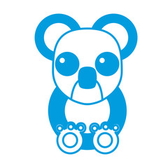 bear cartoon animal icon vector illustration graphic design