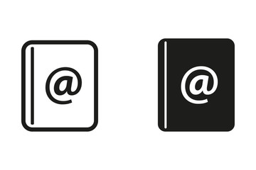 Address book vector icon.
