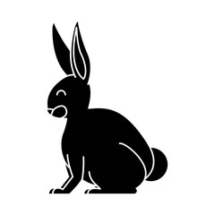 Rabbit animal cartoon icon vector illustration graphic design
