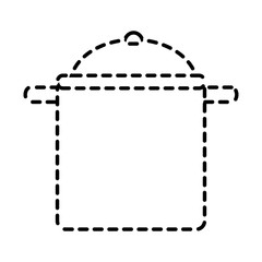 cooking pot over white background  vector illustration