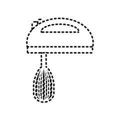 mixer over white background vector illustration icon tool