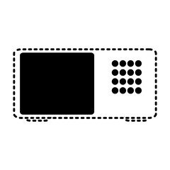 Fototapeta na wymiar microwave over white background vector illustration icon tool