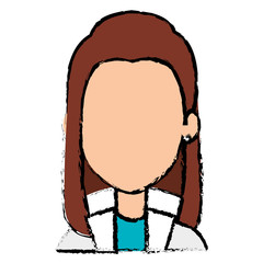 beautiful businesswoman avatar character vector illustration design