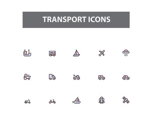 Transport Vector Icons