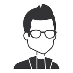 elegant businessman avatar character vector illustration design