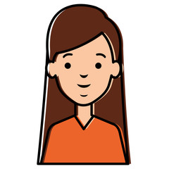 beautiful businesswoman avatar character vector illustration design
