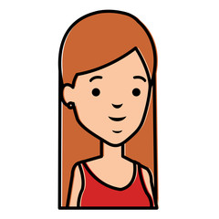 beautiful businesswoman avatar character vector illustration design