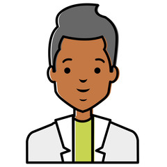 elegant businessman avatar character vector illustration design