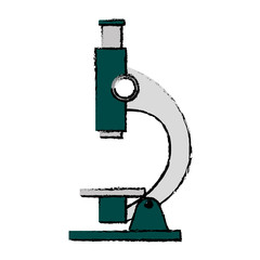 microscope laboratory isolated icon vector illustration design