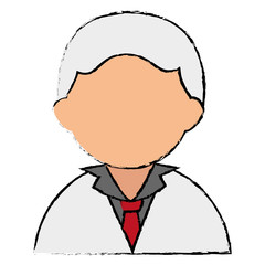 male doctor avatar character vector illustration design