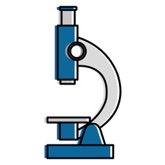 microscope laboratory isolated icon vector illustration design