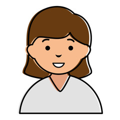 Obraz premium nurse beautiful avatar character vector illustration design