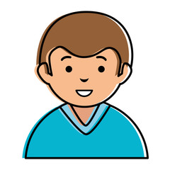 male doctor avatar character vector illustration design