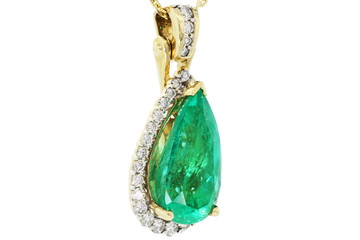 emerald chain  necklace