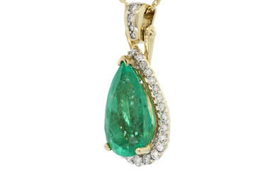 emerald chain  necklace