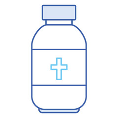 bottle medical isolated icon vector illustration design