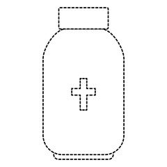 bottle medical isolated icon vector illustration design