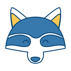 Fox animal cartoon icon vector illustration graphic design