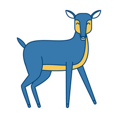 Deer animal cartoon icon vector illustration graphic design