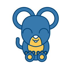 Mouse animal cartoon icon vector illustration graphic design