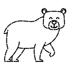 bear cartoon animal icon vector illustration graphic design