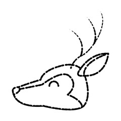 Deer animal cartoon icon vector illustration graphic design
