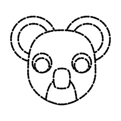 Koala animal cartoon icon vector illustration graphic design